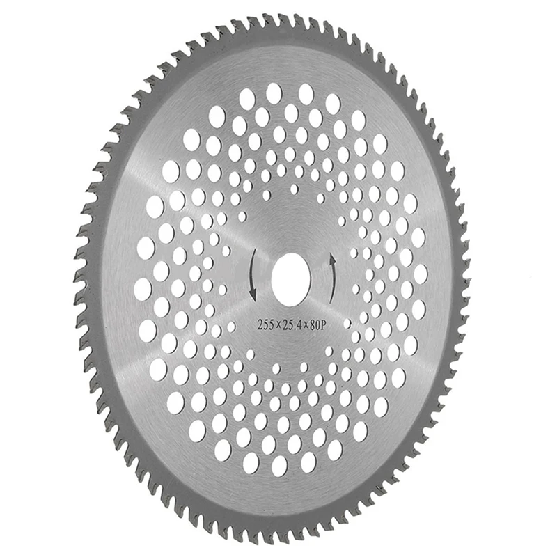 FINCEL 10 ''40 T/80 T зубчатый диск для резания Dia. 25,4 мм Карбид наконечник лезвия для мотокусторез триммер Запчасти для садовых инструментов