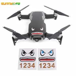 Mavic Mini Mavic Air Body наклейка Самолет Наклейка в виде акулы клейкие наклейки Кожа Mavic Pro Аксессуары для DJI Spark Mavic 2 Pro - изображение