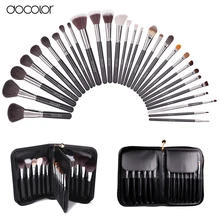 Docolor Make up Brushes 29 pcs profeesional makeup brush Set With Case Top nature bristle and synthetic hair makeup brushes set