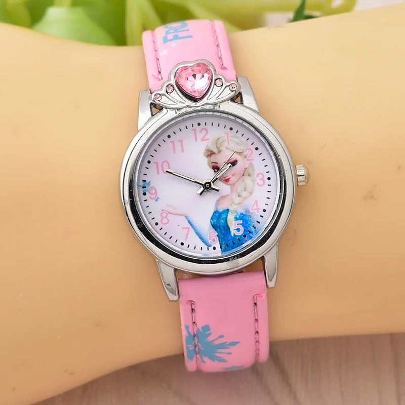 

Reloj mujer Women watches for 2019 Baby Latest kids Watch Girls Clock Child Cute Cartoon elsa anna Princess Quartz Childre Watch