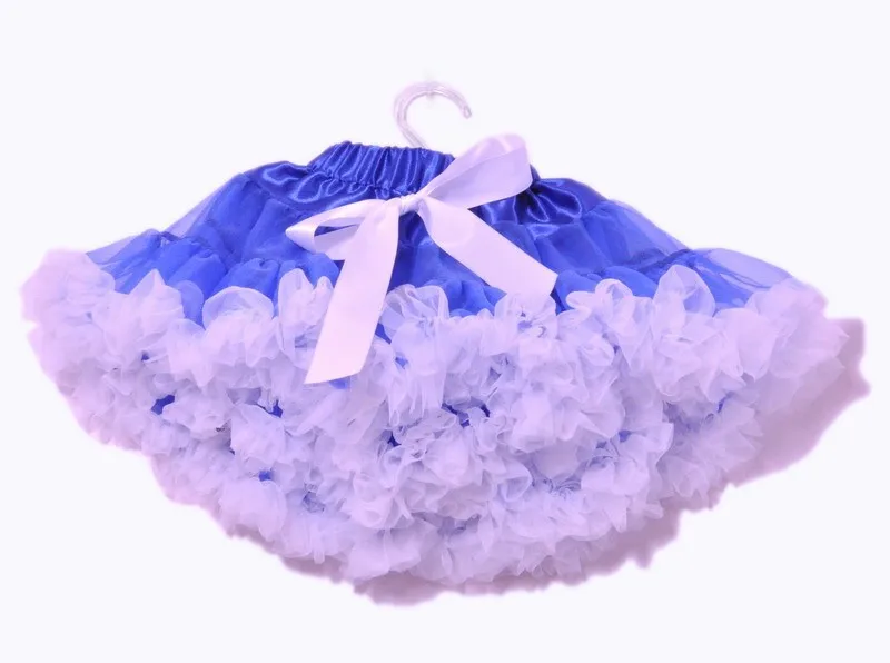 Из шифона для маленьких девочек пушистые Радуга pettiskirts бальное платье-пачка танцевальная одежда для балета;