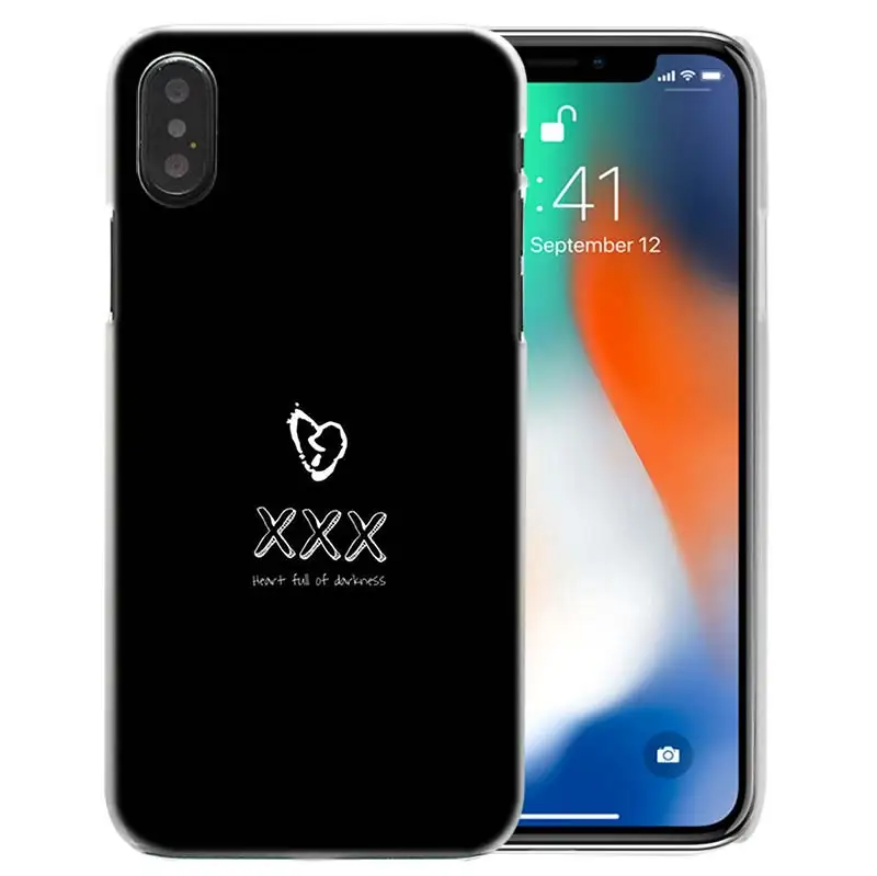 Чехол для iPhone XS Max XR X 10 7 7S 8 6 6S Plus 5S SE 5 4S 4 5C 11 Pro пластиковый жесткий компьютер Coque чехол для телефона Rap Singer XXXTentacion