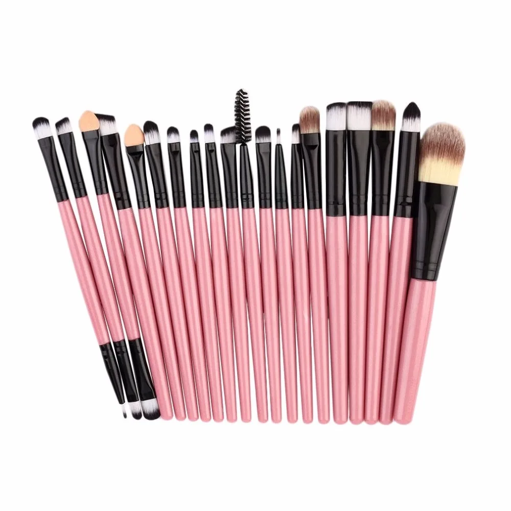 

20 pcs/set Eye Makeup Brushes Set Eyeshadow Blending Brush Foundation Eyeliner Brush Cosmetic Tool