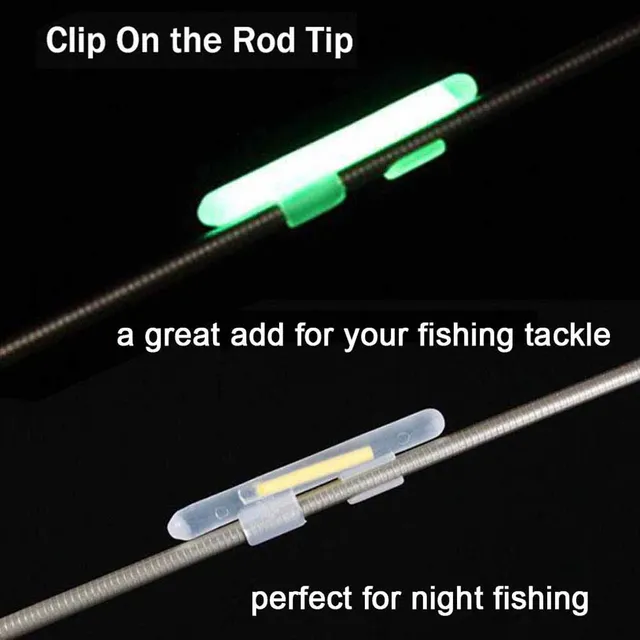 Fishing Glow Sticks for Fishing Pole Fishing Rod Tip Light Fluorescent Light  Sticks for Night Fishing Accessories - AliExpress