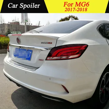 

For MG 6 2017 2018 Car Spoiler High Quality ABS Material Primer Color Car Tail Wing Decoration Rear Trunk Spoiler For MG6