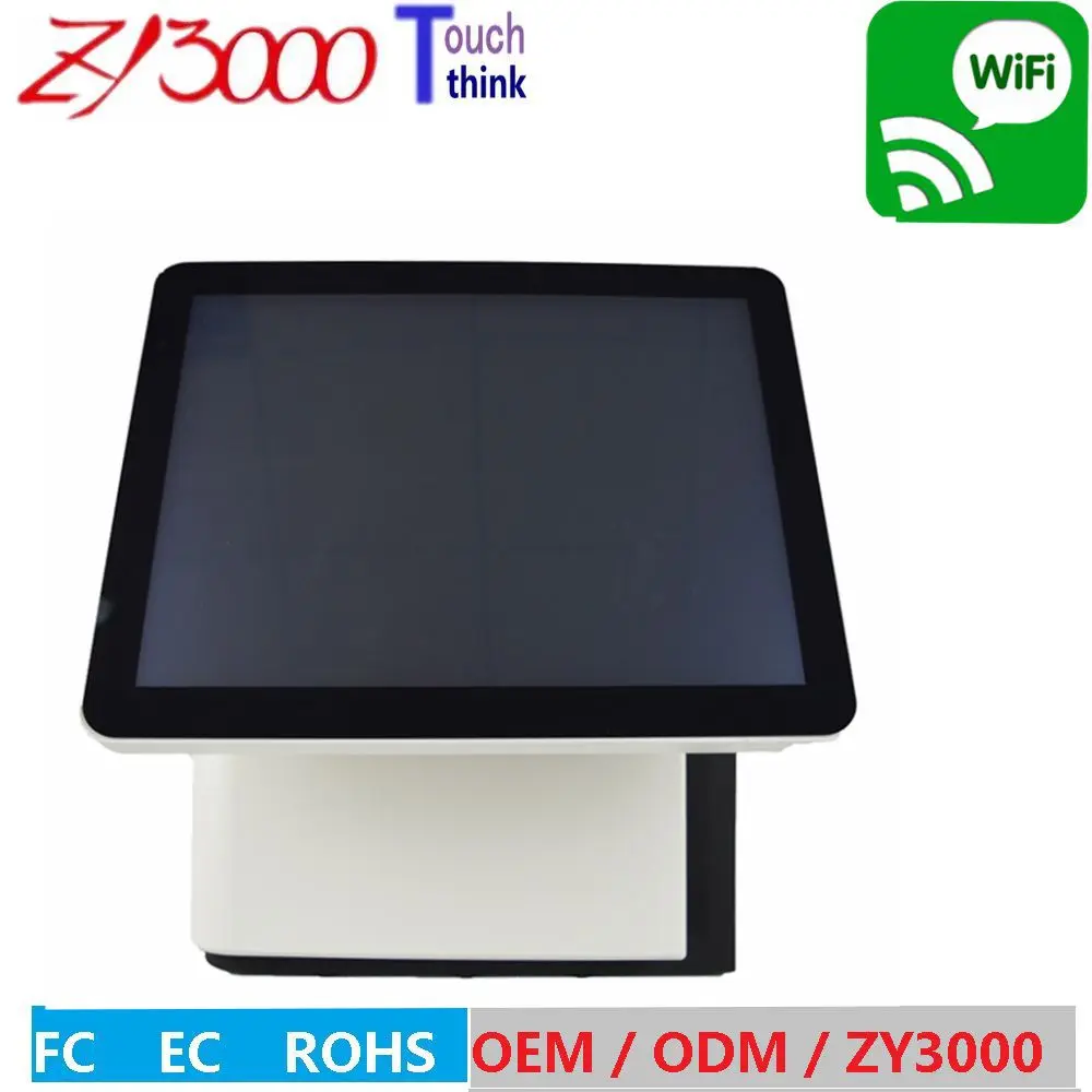 Новый запас 4510U ЦП DDR 8G Msata128G SSD WIFI 15 дюймов емкостный сенсорный экран все в одном POS