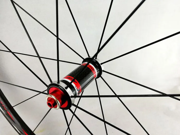 Excellent 700C Wheelset Carbon Wheels Road Bike Tubeless Wheel V/C Brake Profile 38-40-50-55mm Depth Clincher Carbon Rim Direct-pull 34