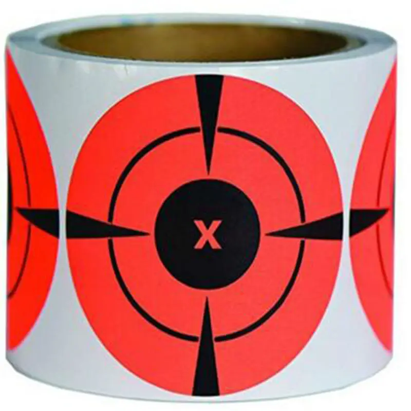 

2019 New Trend Fluorescent Red Shooting Target Stickers (Qty 250 PCs 3") Self Adhesive Label Targets for Shooting Practice