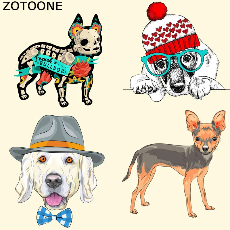 

ZOTOONE Lovely Dog Patches for Clothing Stickers DIY Accessory Decoration A-level Washable Applique Parches Para La Ropa E