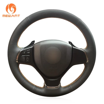 

MEWANT Black Artificial Leather Car Steering Wheel Cover for Suzuki Baleno 2016 2017-2019 Alivio 2015-2018 2019