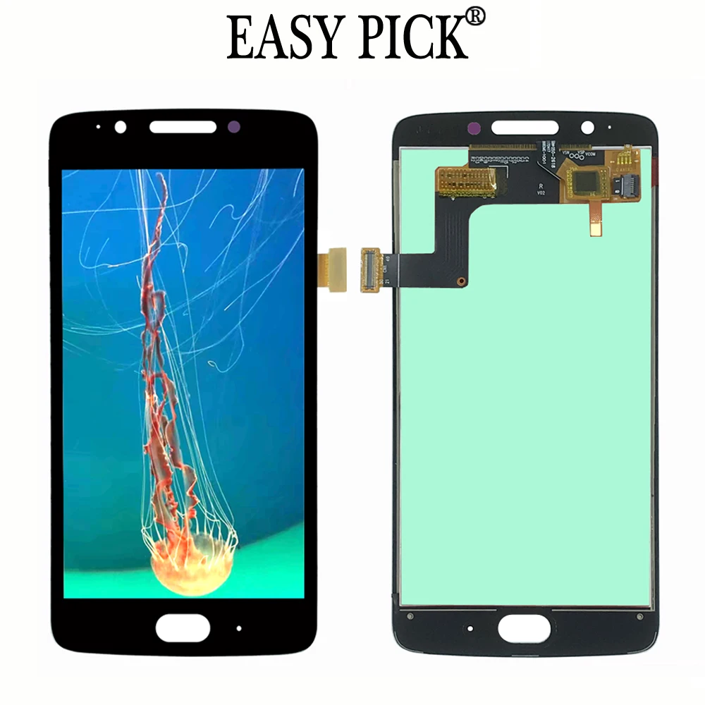 

For Motorola Moto G5 XT1672 XT1670 XT1671 XT1675 XT1676 LCD Display Touch Screen Digtizer Assembly Replacement with Frame