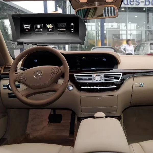 Автомобильная магнитола на Android 10 25 дюймов со спутниковой навигацией для Mercedes Benz S