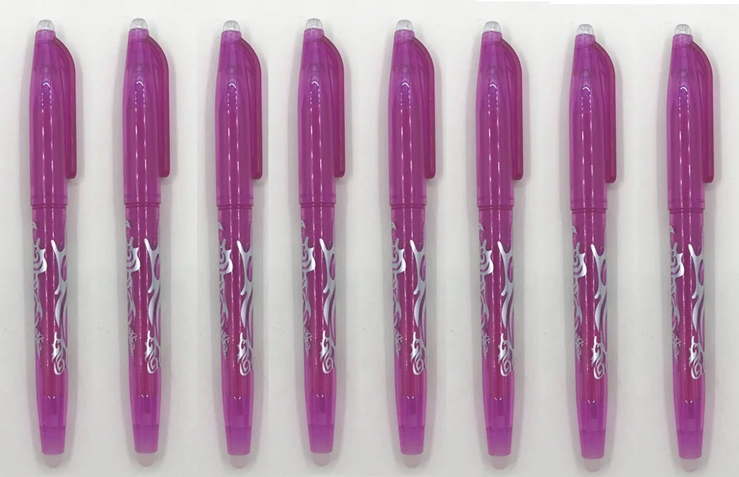 8Pcs Hotpink 8 шт./компл. со стирающимися чернилами гелевые ручки Magic Контроль температуры красочная ручка 0,5 мм Радужная ручка, ручка для студентов подарок школьные канцелярские товары - Цвет: 8Pcs Hotpink