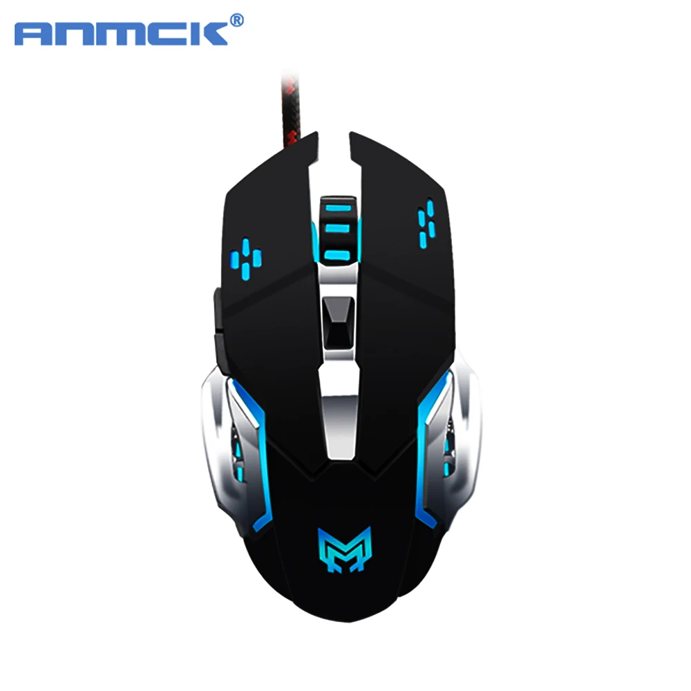 

Anmck Wired Computer Mouse 2400DPI Colorful Portable Ergonomic Silent Gaming Mause For Laptop PC Desktop Notebook