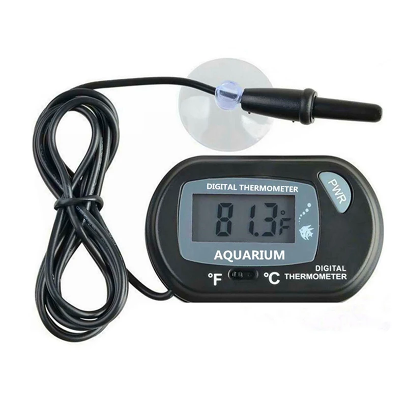 Цифровой ЖК-экран Датчик аквариума термометр рептилия присоска Тип Дайвинг pet box цифровой термометр