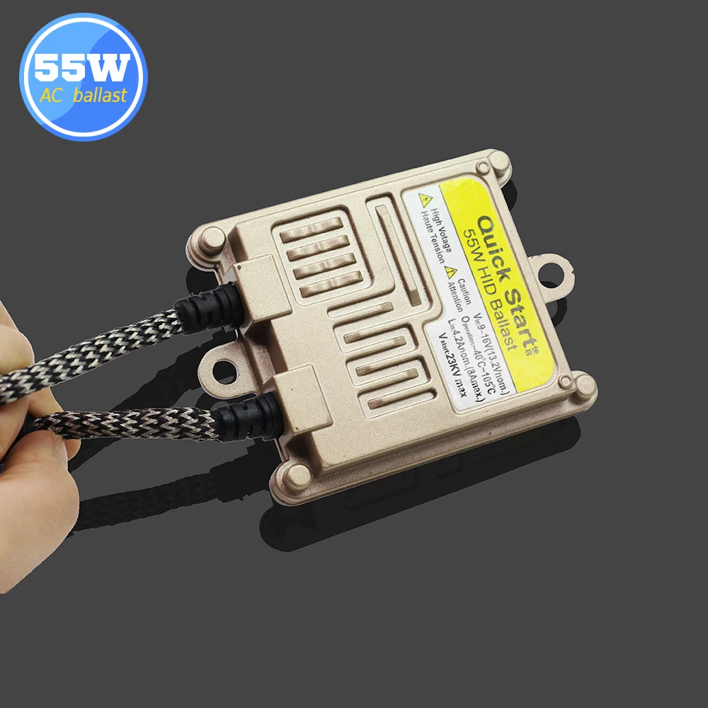 Bloco de Ignição Lastro para Carro Xenon Lastro 55 w 12 v Silm Digital Lâmpada h1 h3 h4 h7 9005 9006 9007 H13 Buildreamen2 ac Hid 10 Lâmpadas de farol de carro (Xenon)