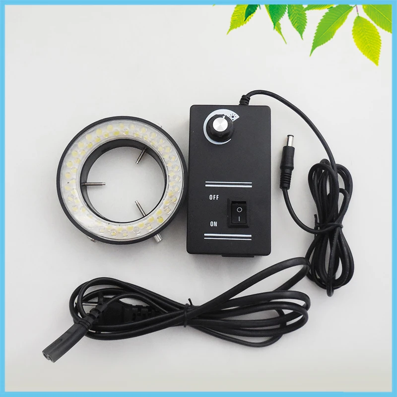 

Blue Light 60 PCS Bulbs LED Ring Light for Stereo Microscope Microscope Ring Lamp with Adapter