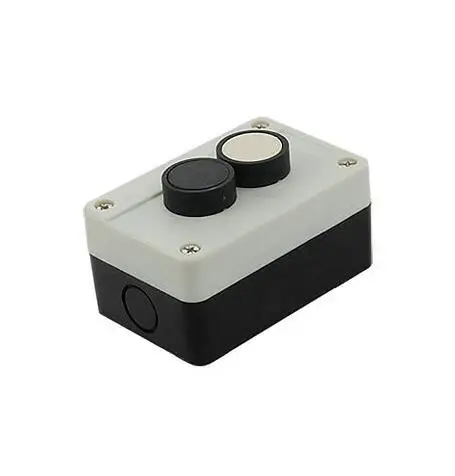 

Normally Open Black White Flat Cap Push Button Station