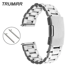 20 мм быстросъемный ремешок для часов Moto 360 2 42 мм Мужской samsung gear S2 Классический R732& R735 браслет из нержавеющей стали
