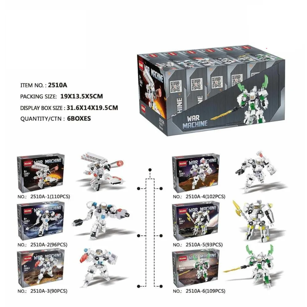 

Police series Pioneer Mech Warrior DIY Educational toys Crreative Model Assembly building blocks Compatibled with Legoings