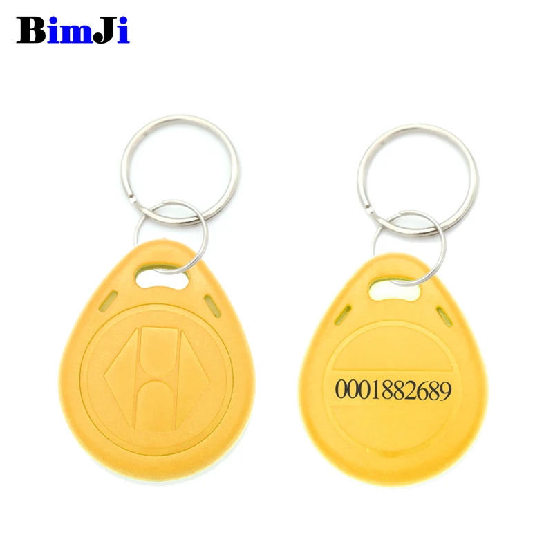 RFID 125 кГц EM4100 брелок Чип TK4100 теги 125 кГц только для чтения - Цвет: orange