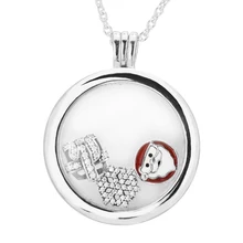 Большой подвешиваемый кулон и ожерелье стерлингового серебра 925 ювелирные изделия