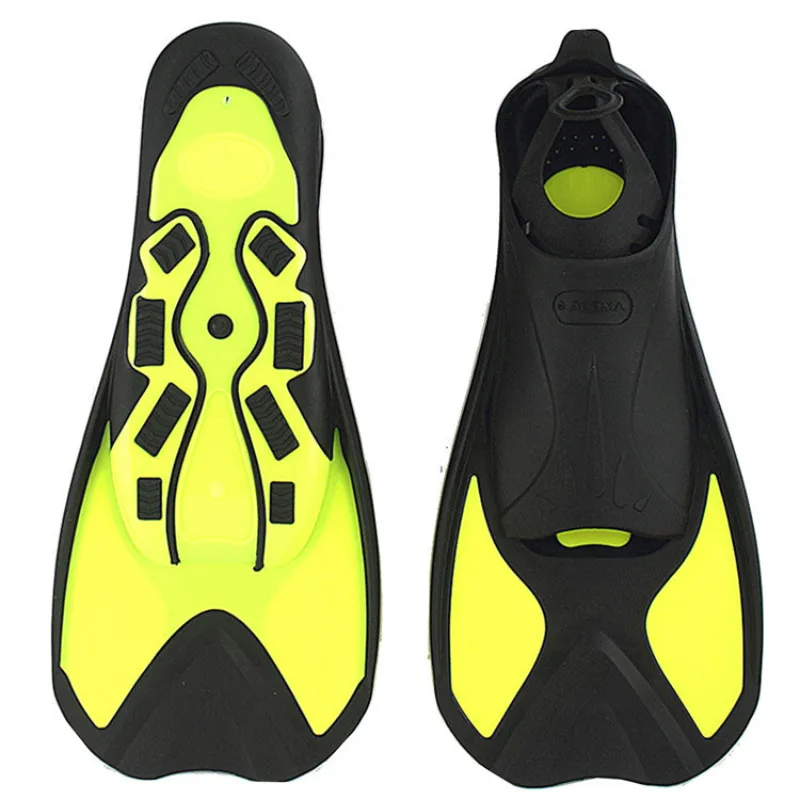 Swimming Fins Adult Snorkeling Foot Flipper Kids Diving Fins Beginner Swimming Equipment Portable short Frog shoes Children