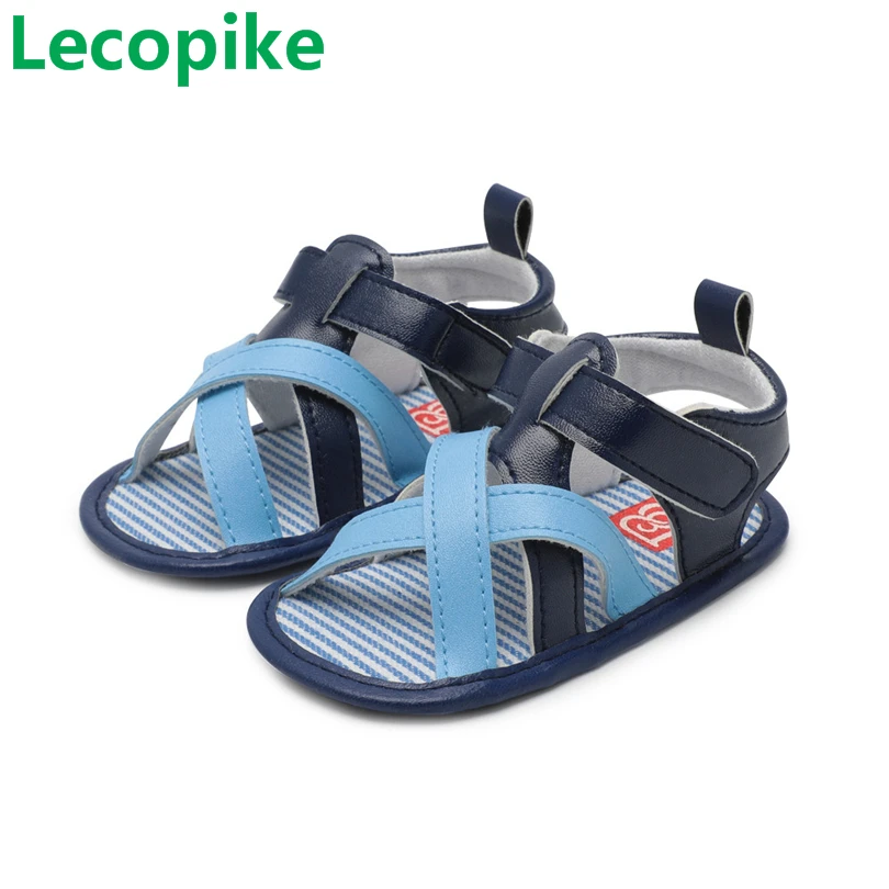 

Lecopike New Fashion Baby Boy Girls Shoes Summer Bandage Sandals Pram Flat Shoes Infant Soft Sole Anti-slip Toddler Shoes A20