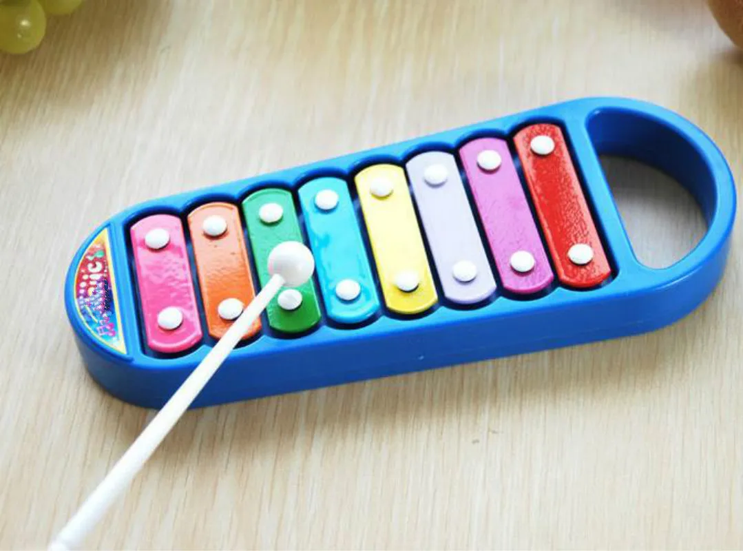 WSM обучения Образование Симпатичные 8-Примечание Ксилофоны дошкольного малышей игрушки Музыкальные инструменты для детей