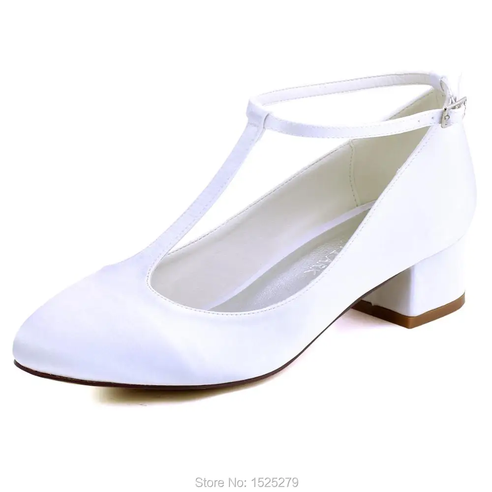 white chunky heel pumps