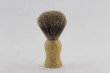 

FS-#PU20-QW, Pure badger Shaving Brush with Natural Beech wood handle, Knot size 20mm+FREE STAND+FREE SHIPPING