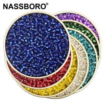 

Approx.1000 2MM Silver Lined Czech Glass Beads for Jewelry Making Charms SeedBeads Kralen Spacer Beads Rondelle Bead DIY Bijoux