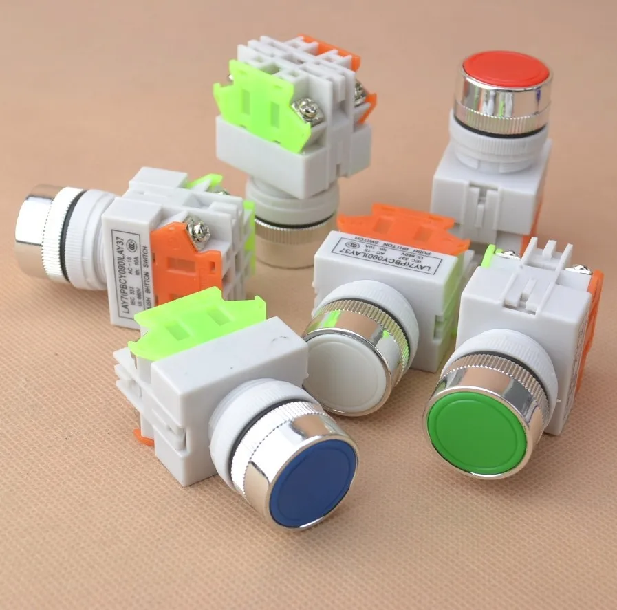 

22mm maintained latching push Button Switch self-locked NO+NC