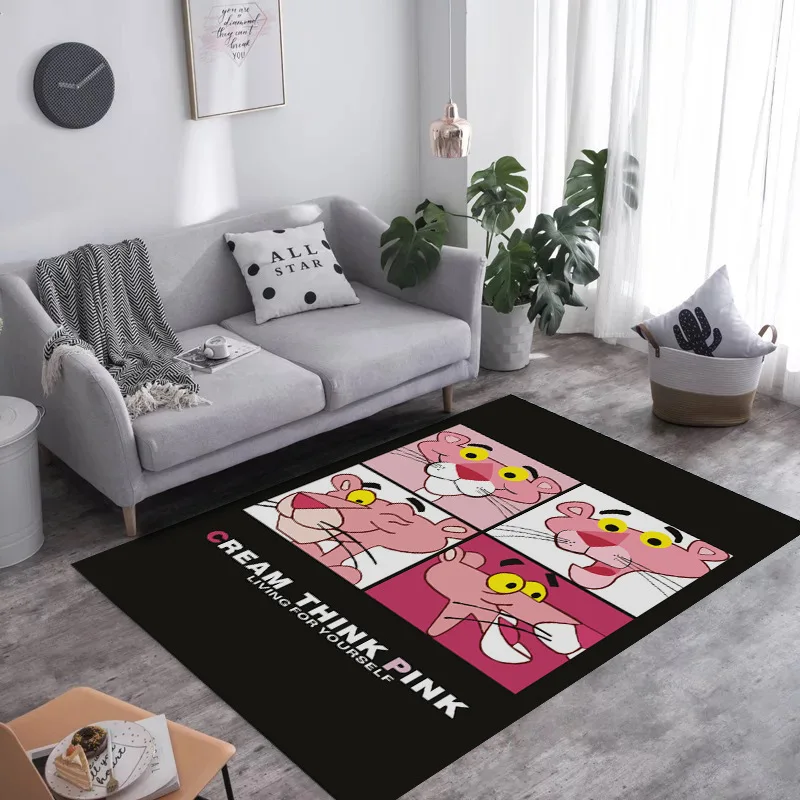 Pink PAnther INS Rectangle New Modern Home Mat Room Area Rug Floor Carpet For Living Room Bedroom Carpets Kitchen Mat MT93
