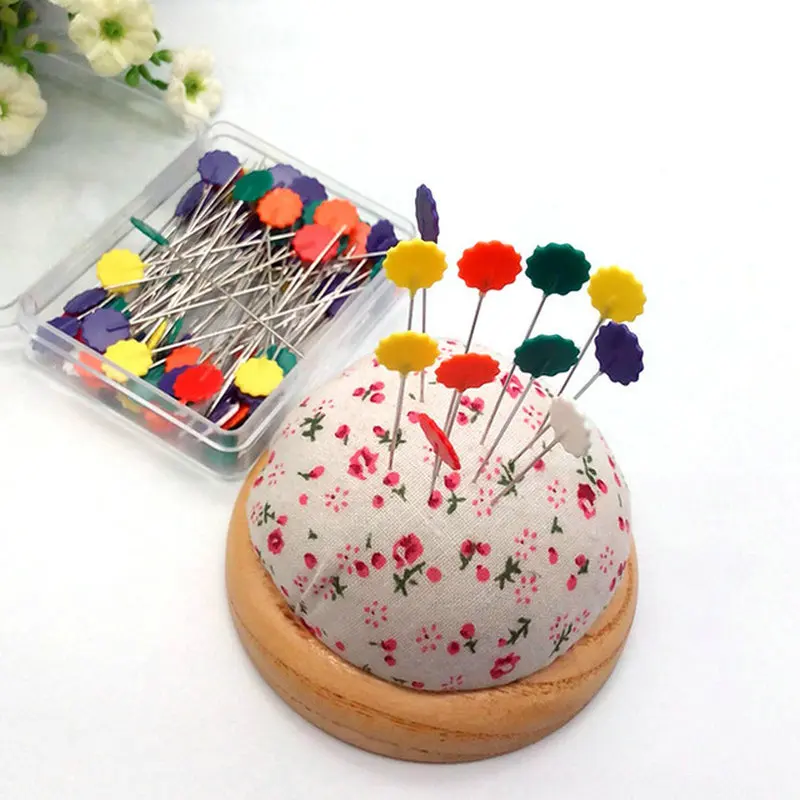 

100Pcs/lot Sewing Accessories Patchwork Pins Sewing Pin With Box DIY Sewing Patchwork pins Quilting tool