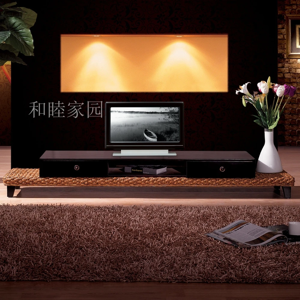 The new special discount rattan furniture rattan cane LCD TV TV audiovisual