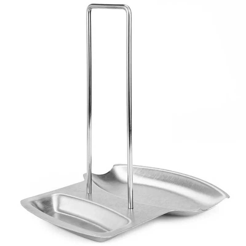 Kitchen Accessories Premium Stainless Steel Pan Pot Rack Cover Lid Rest Stand Spoon Holder