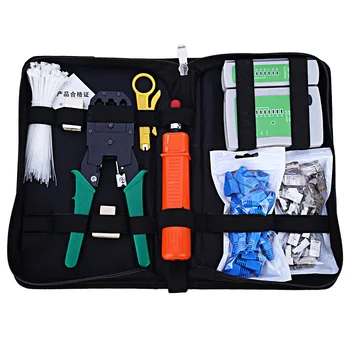 

Multifunctional Professional Network Computer Maintenance Repair Tool Kit Cross Flat Screwdriver Crimping Pliers Tool Set