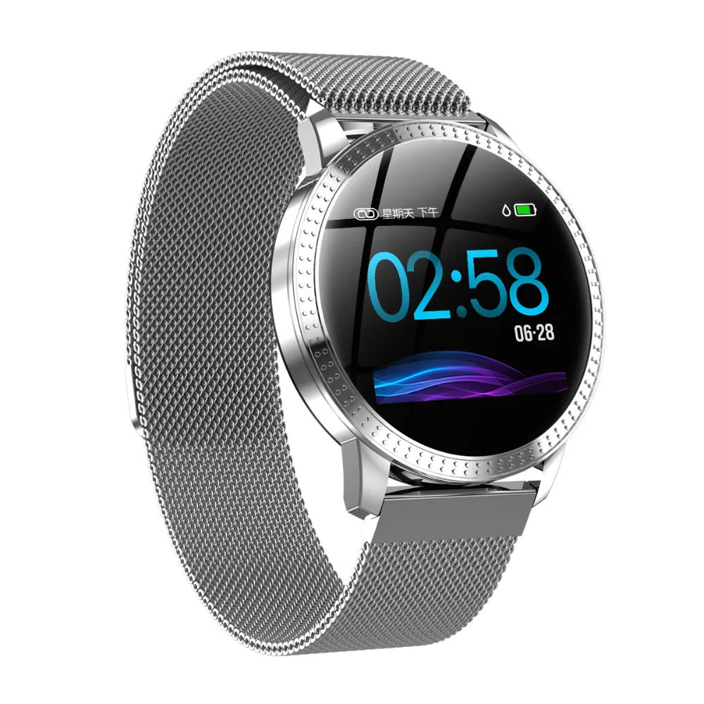 

Wearable device CF18 smart bracelet heart rate blood pressure fitness pedometer waterproof watch for Android IOS iphone6 x band
