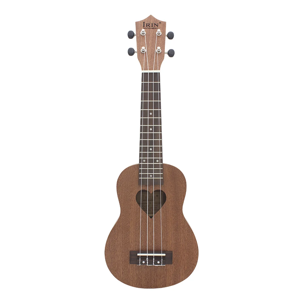 

IRIN Professional 21 Inch 4 Strings Guitar Ukelele with Sapele Heart-shaped Sound Hole Suitable for Both Child & Adult