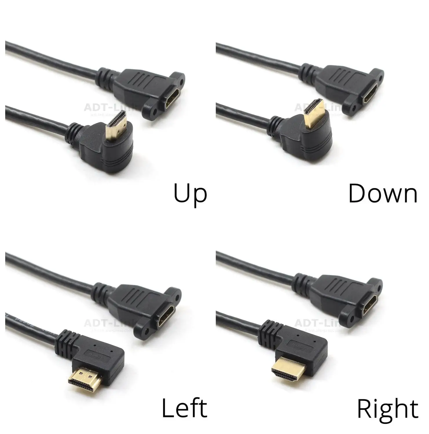 4K * 2k 60Hz HDMI-совместимый 2 0 V v2.0 правый левый вверх вниз угол панельного крепления с