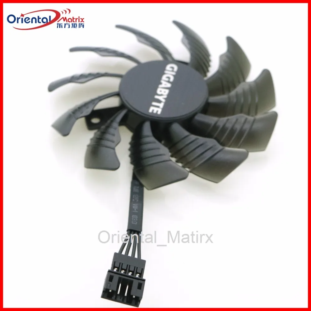 Pld08010S12Hh 12V 75 Millimetri 4Pin Vga Fan Pld08010S12H Per Gigabyte Ga-Gtx960 Gtx970 Gtx980 Scheda Grafica Ventola Di Raffreddamento