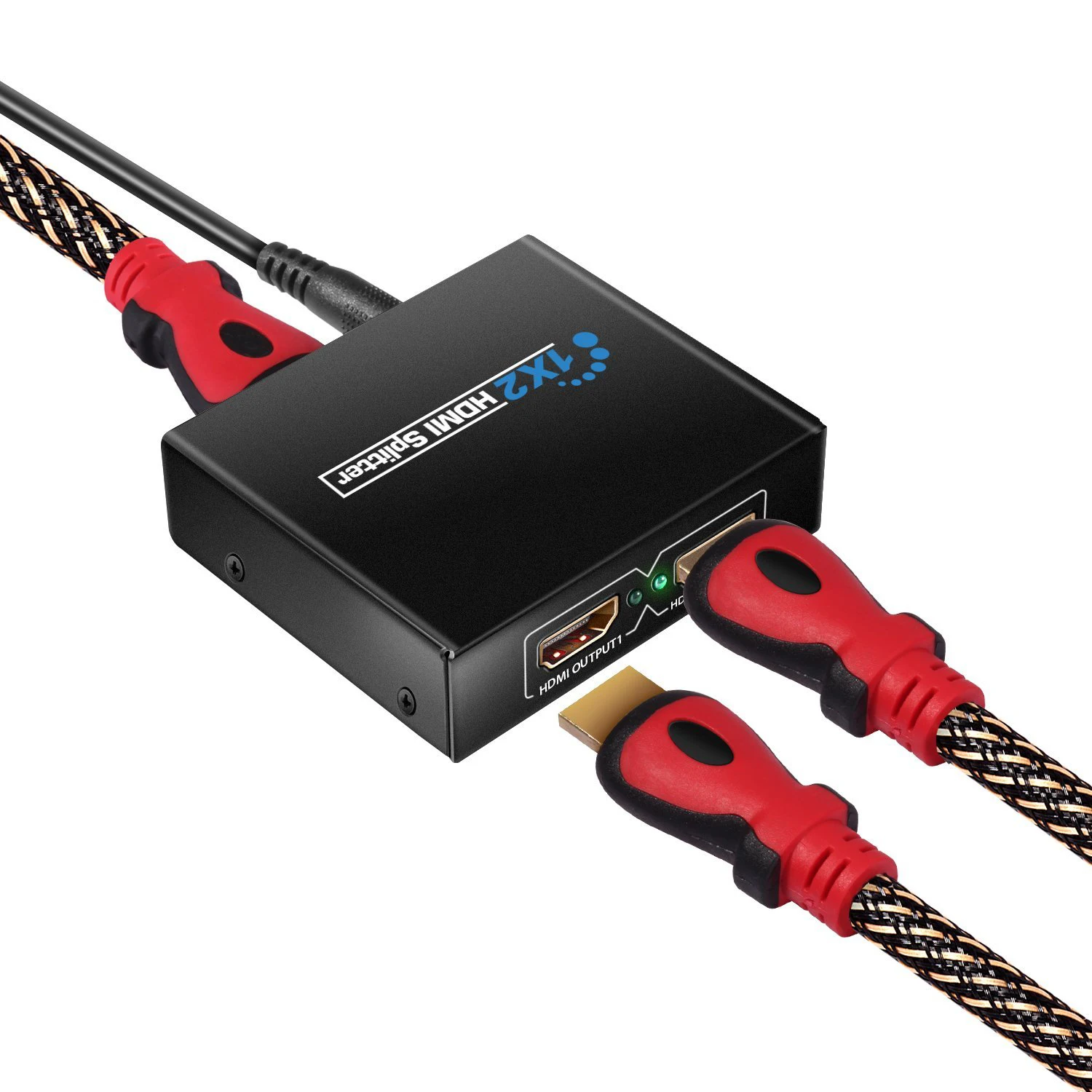 MOOL 1X2 HDMI разветвитель версии 1,4 разветвитель hdmi-сигнала двойной монитор HDMI сплиттер для Full HD 1080 P Поддержка 3D(один вход в