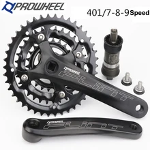 PROWHEEL 7/8/9 Скорость MTB велосипед диаметра окружности болтов(44-32-22T 170 мм шатун для велосипеда комплект нижнего белья с открытой зубчатая пластина горный велосипед колеса