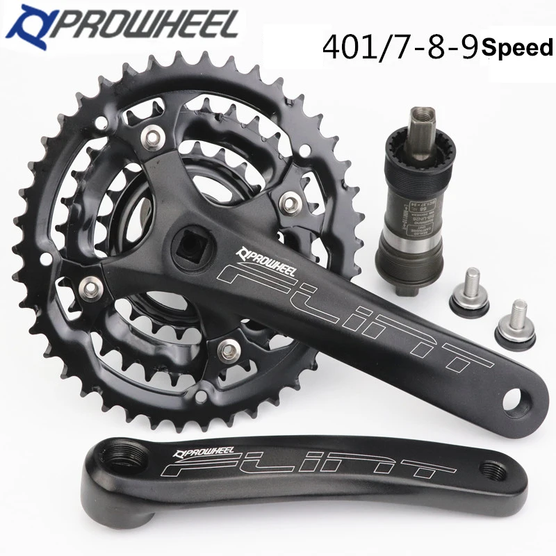 PROWHEEL набор кривошипов для горных велосипедов 7/8/9 скоростей MTB 44 32 22T 170 мм|Шатун и