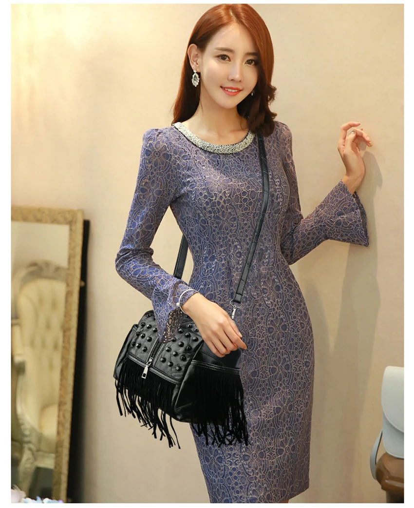  High Quality Women's Genuine Leather Handbags Patchwork Shoulder Bags Female Fashion Tassel Soft To - 32954988246