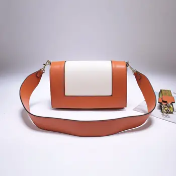 

Fashion Women Messenger Bags Genuine Leather Bag Flap Shoulder Bags Hasp Patchwork Handbags Clutch