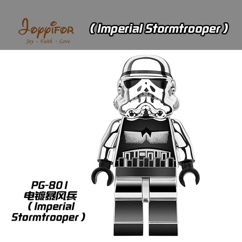 

Joyyifor Single Space Wars Transparent Imperial Stormatrooper Action Figures LegoINGlys Building Blocks Bricks Children Toys