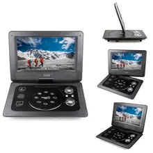 Портативный dvd-плеер 9 дюймов поворотный dvd-плеер USB портативный ТВ Портативный dvd-плеер ТВ автомобильное зарядное устройство dvd-плеер UK/US/EU штекер