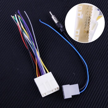 

CITALL Car DVD Radios Install Stereo Audio Wire Harness Cable Plugs Antenna Adapter for Nissan 307Z Cube Murano Subaru Forester